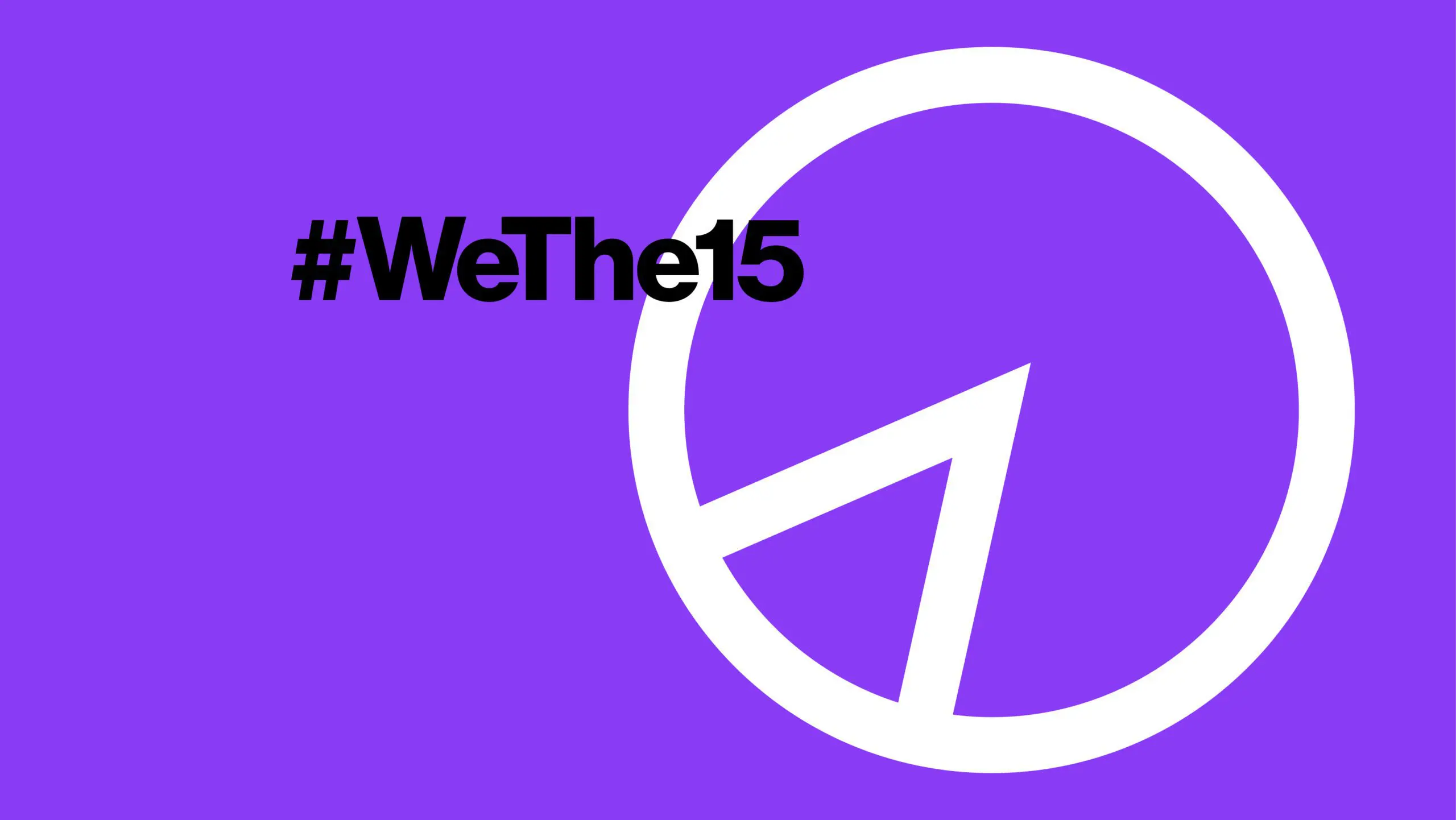 Official logo for #WeThe15