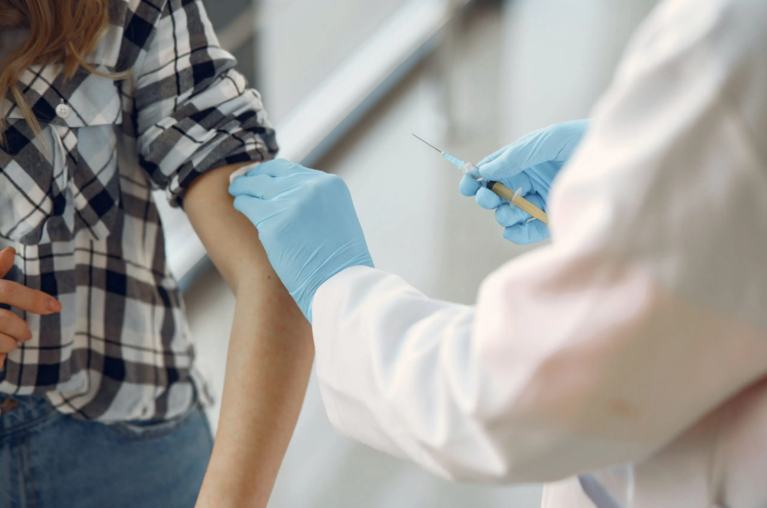A person being vaccinnated