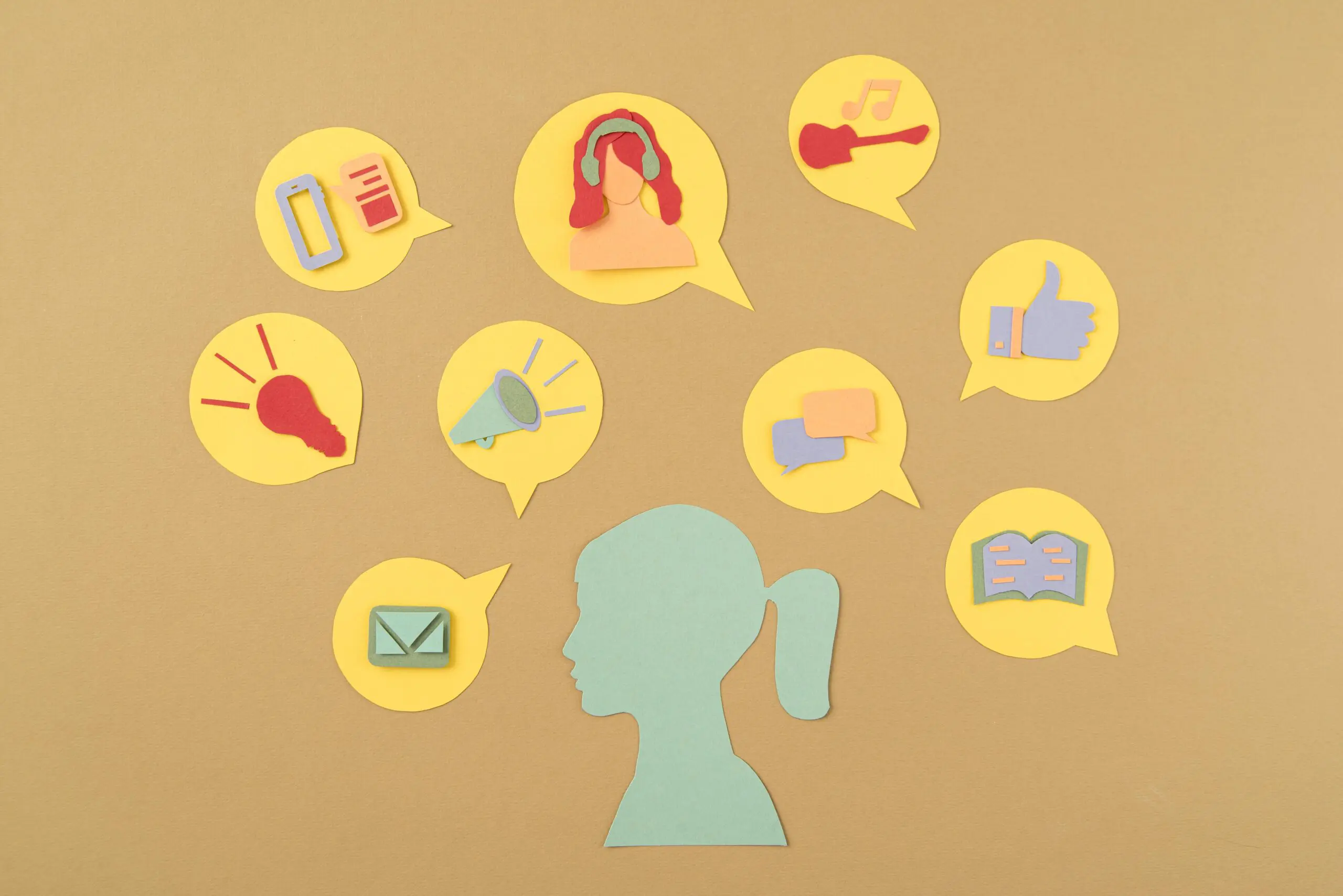 illustration-of-a-woman-surrounded-by-various-forms-of-media-content