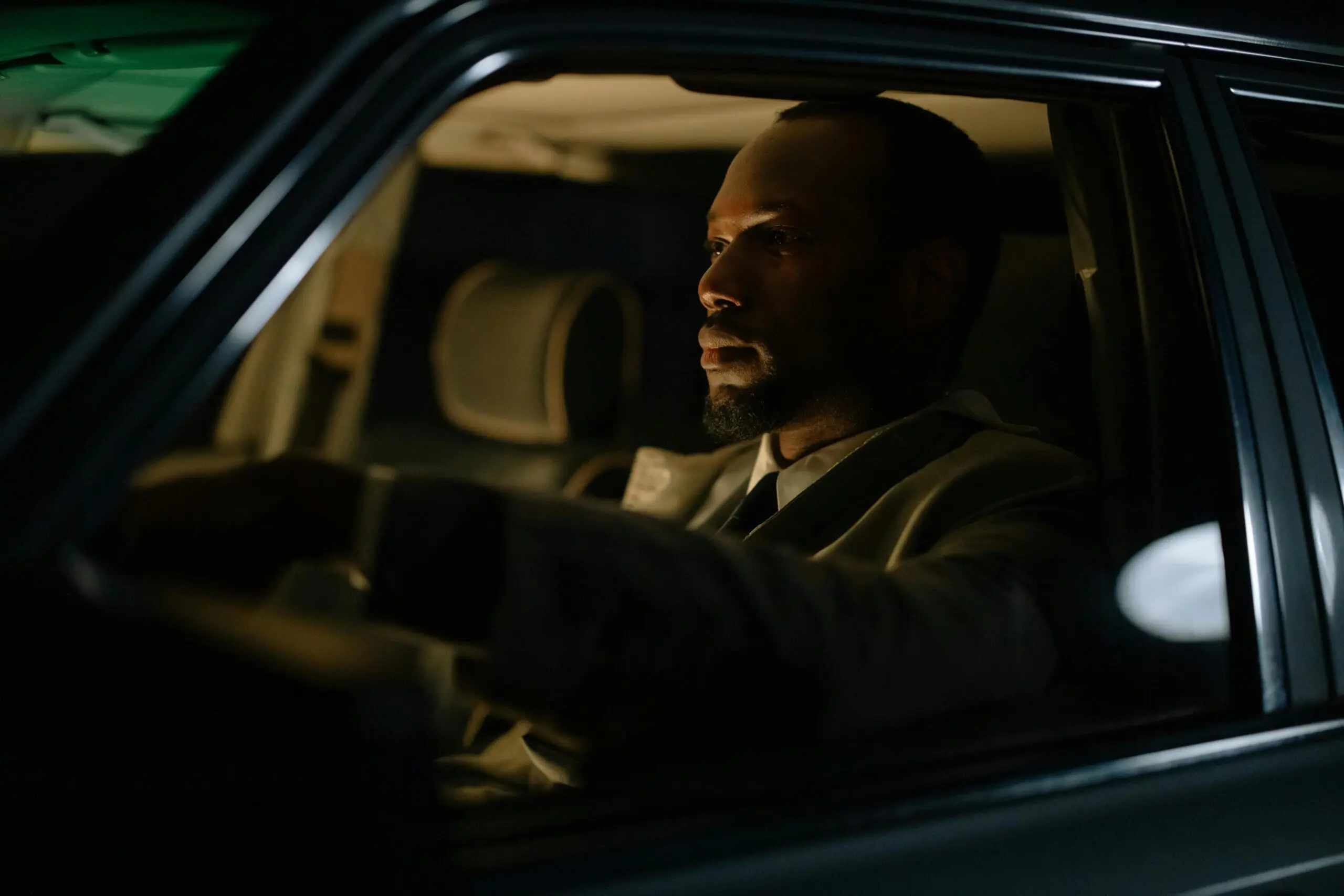 man-in-his-car-on-his-way-to-a-night-shift