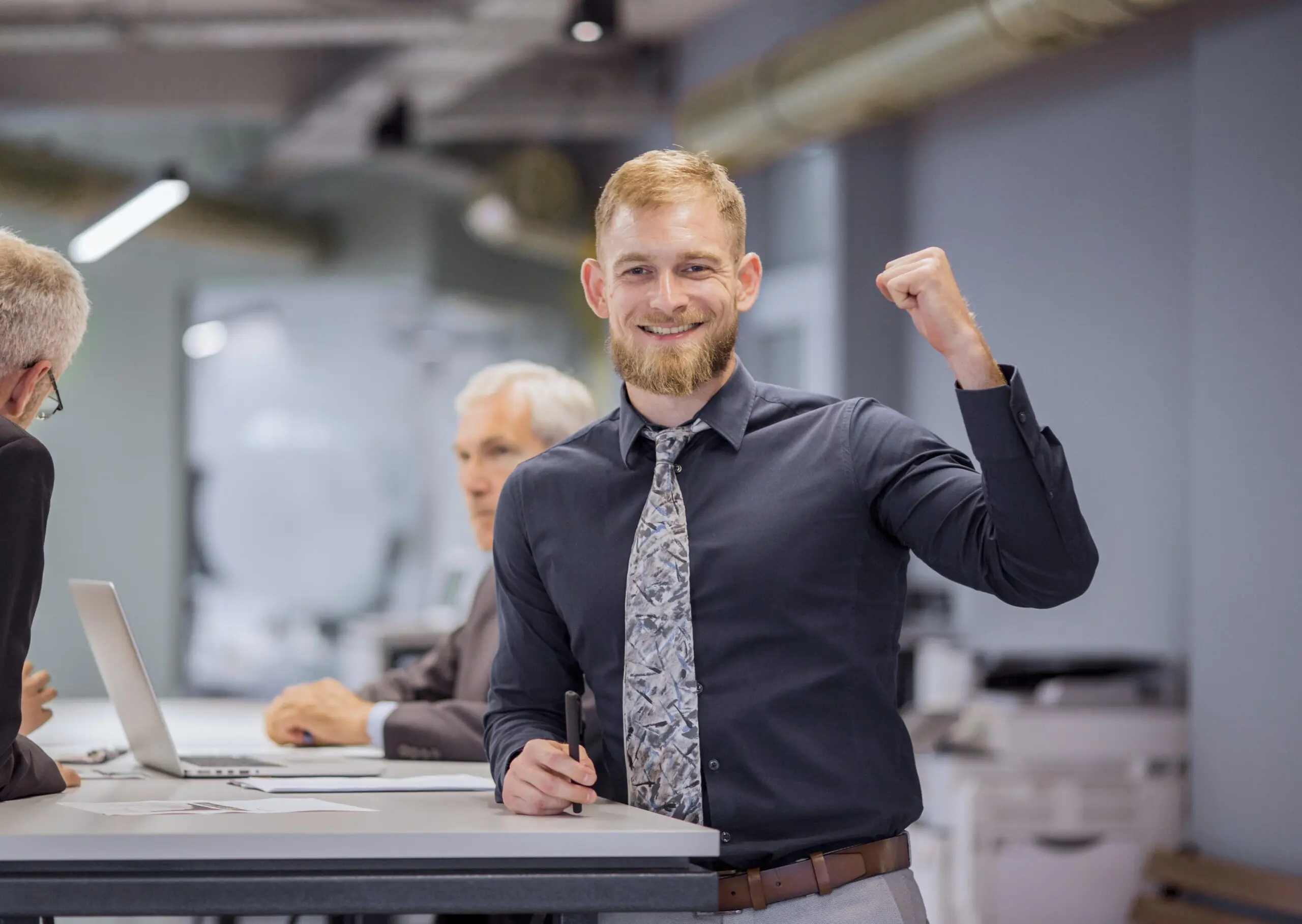 portrait of a smiling, confident worker