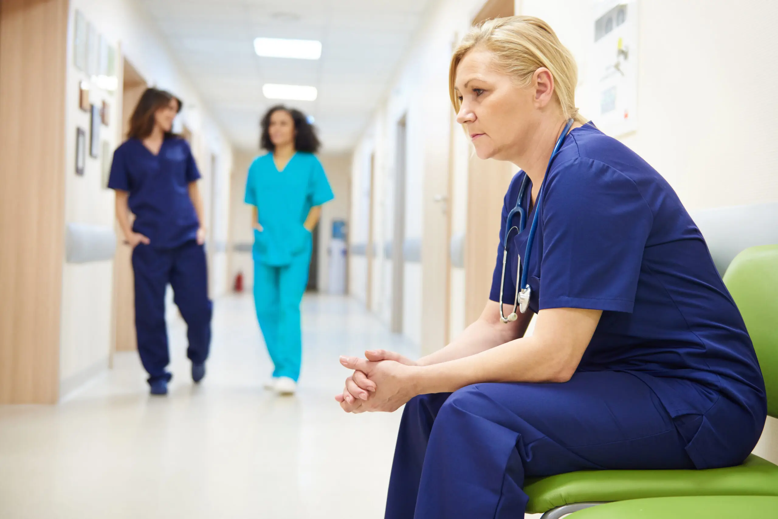 senior carer who is being affected by the amount of staffing gaps, she is feeling overworked