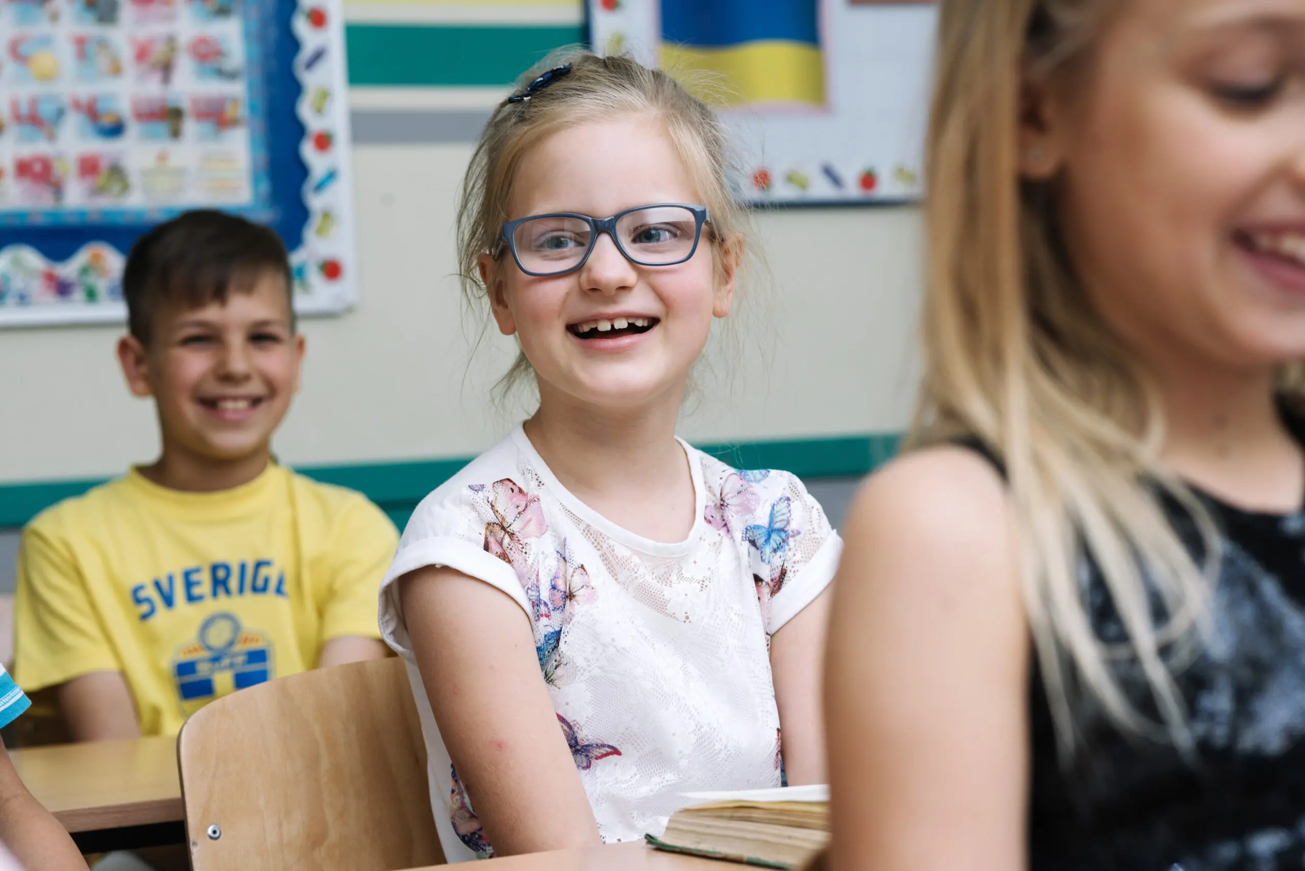 SEND child at school having fun