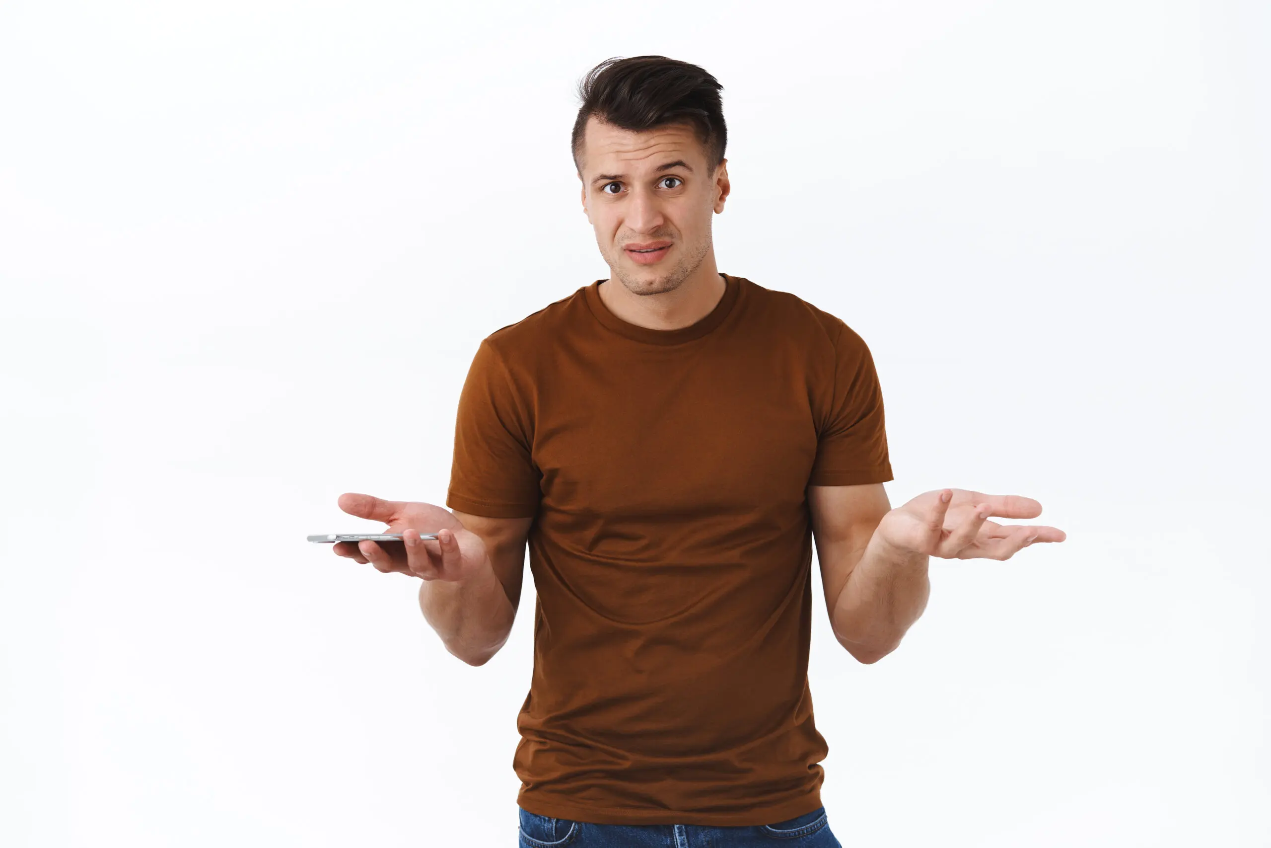 man shrugging unsure why is peers get more opportunities than him