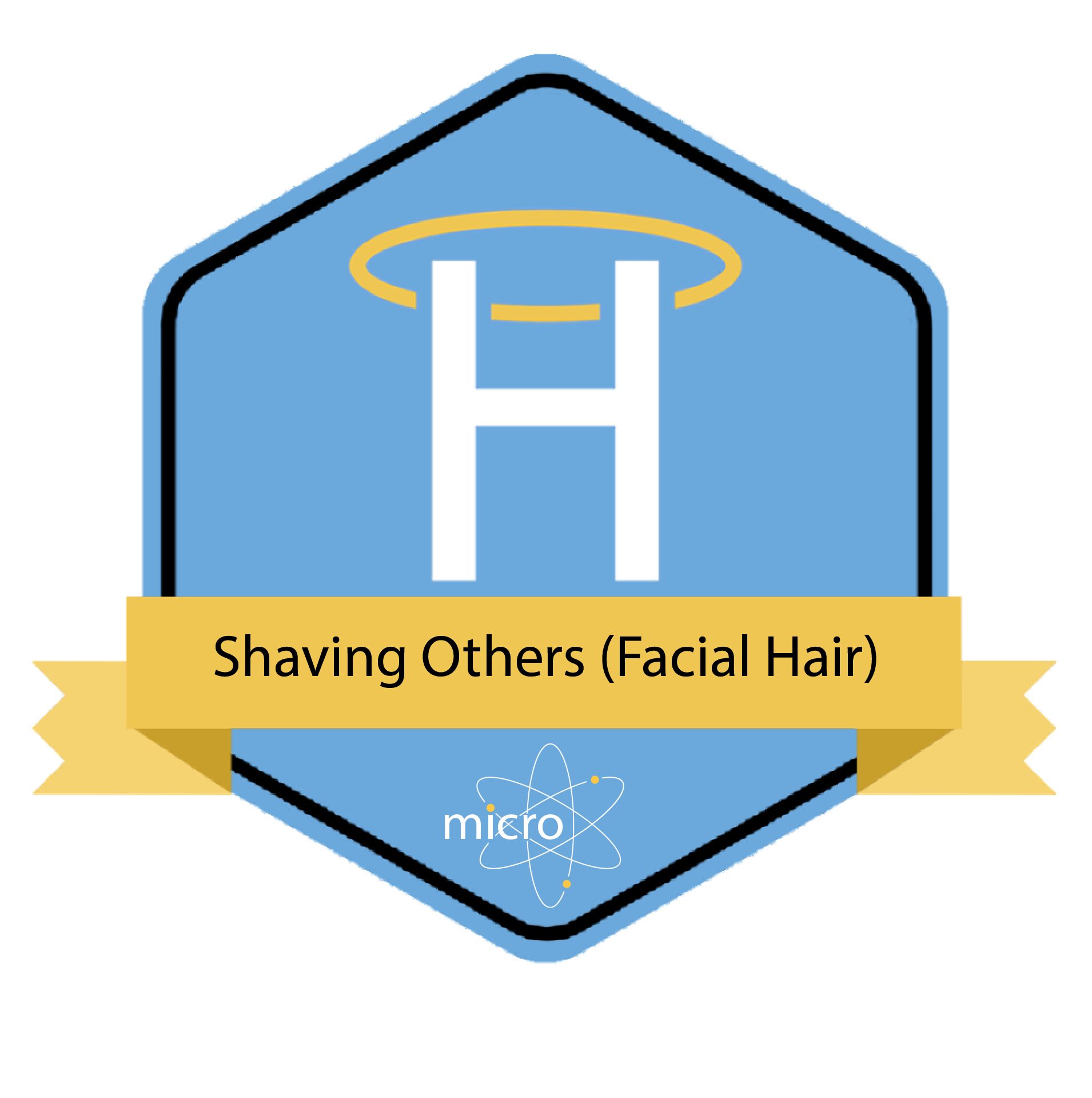 Shaving Others (Facial Hair) Digital Badge