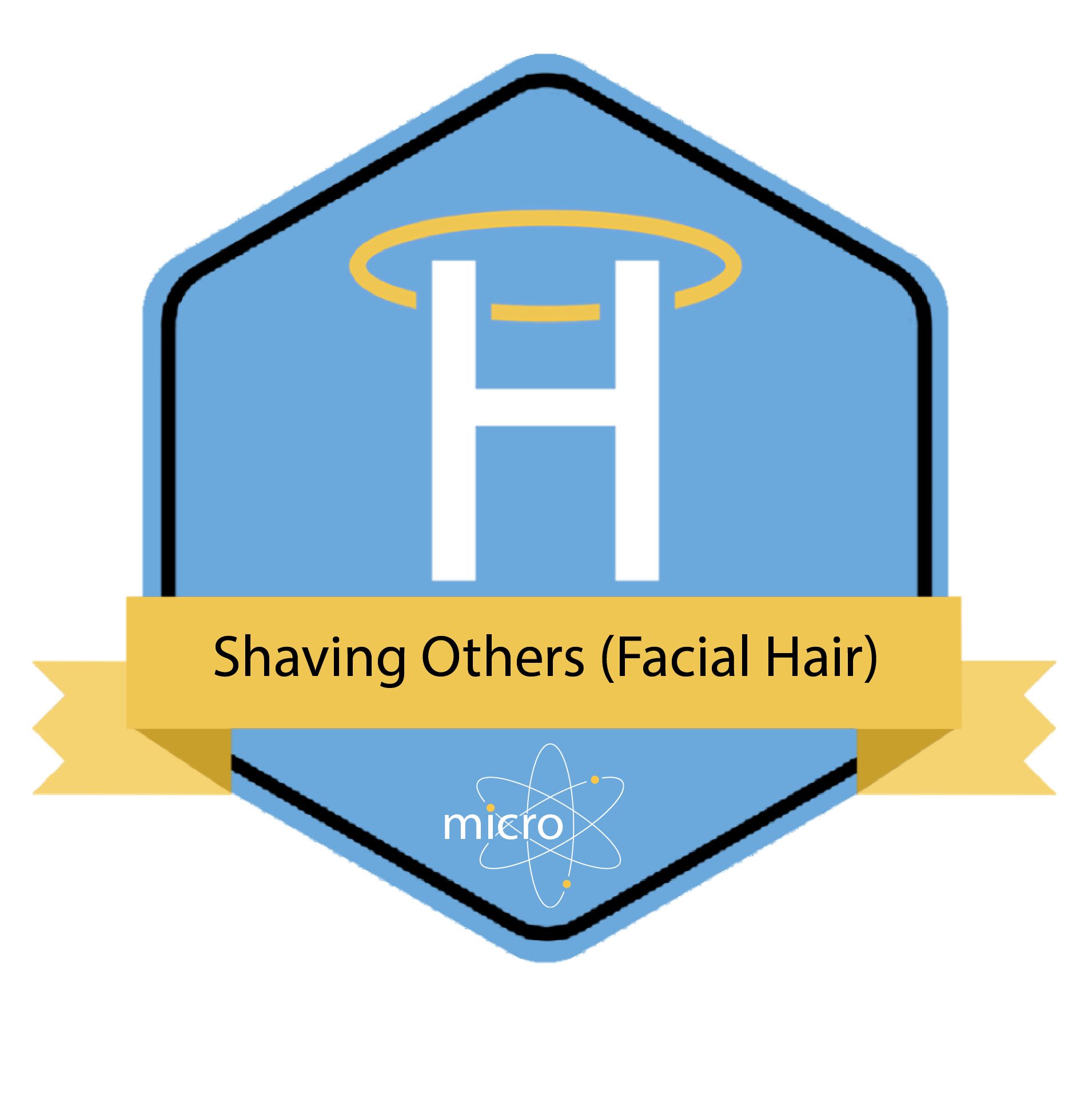 Shaving Others Shaving Others (Facial Hair) Digital Badge